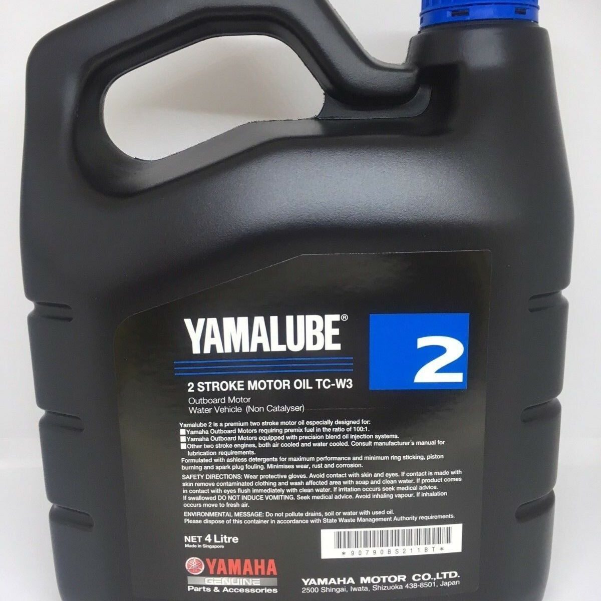 YAMAHA Genuine Yamalube 2 Stroke Outboard Motor Oil TC-W3 4 Litre *NEW ...