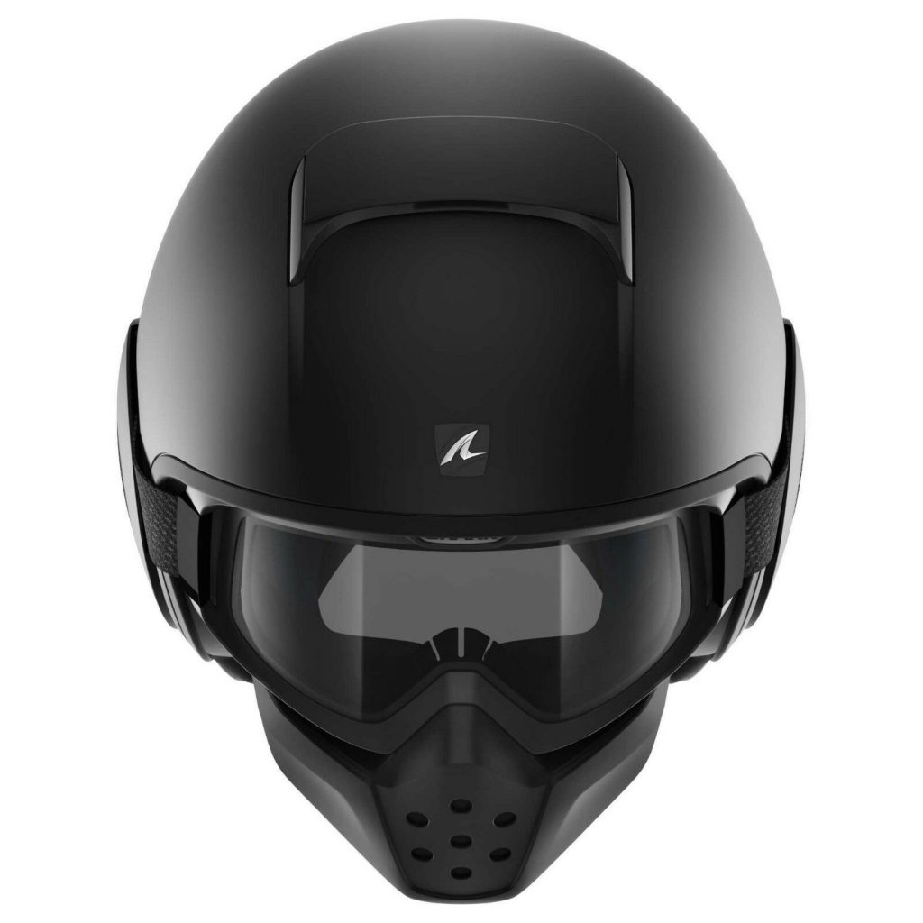 SHARK DRAK Matte Black Motorcycle Helmet *NEW* Fighter Pilot YAMAHA